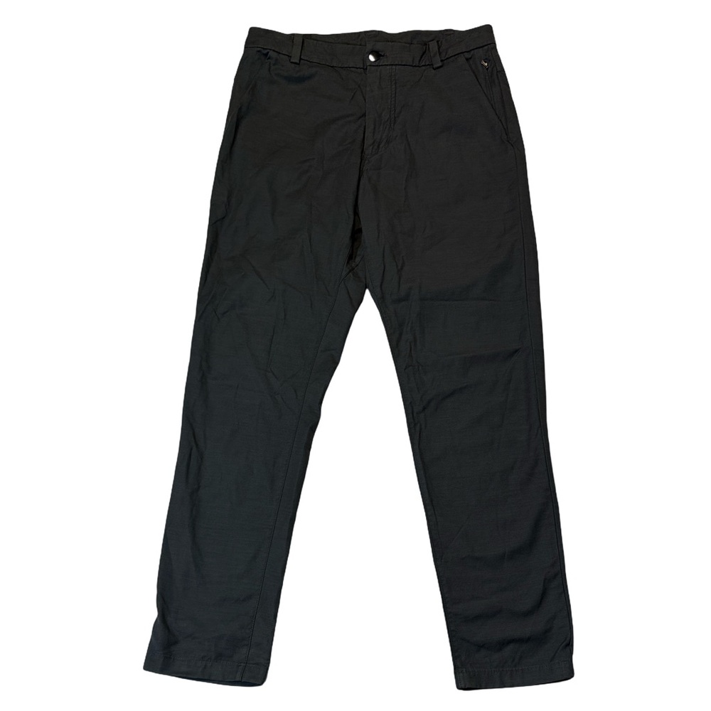 Lululemon mens 30x29 charcoal gray nylon cotton performance pants EUC